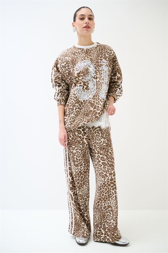 FELPA OVER STAMPA 31 + BANDE SAFARI