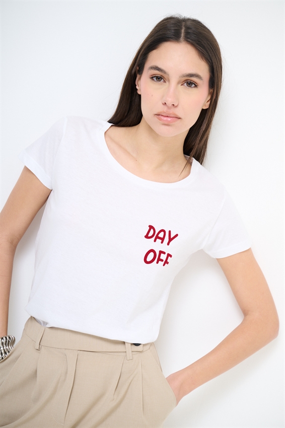 T-SHIRT BASIC STAMPA DAY OFF BORDEAUX