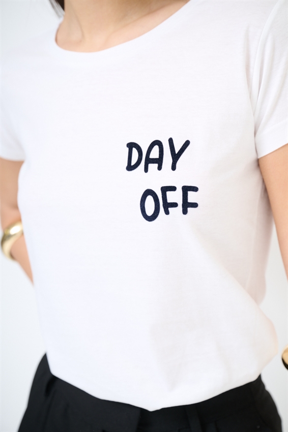 T-SHIRT BASIC STAMPA DAY OFF NAVY