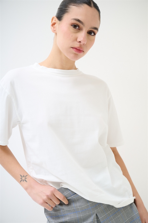 T-SHIRT BASIC TINTA UNITA BIANCO