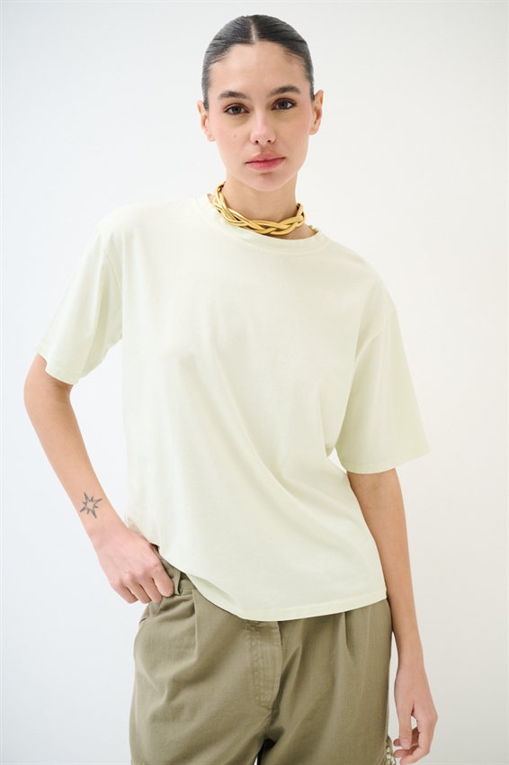 T-SHIRT BASIC TINTA UNITA GIALLO