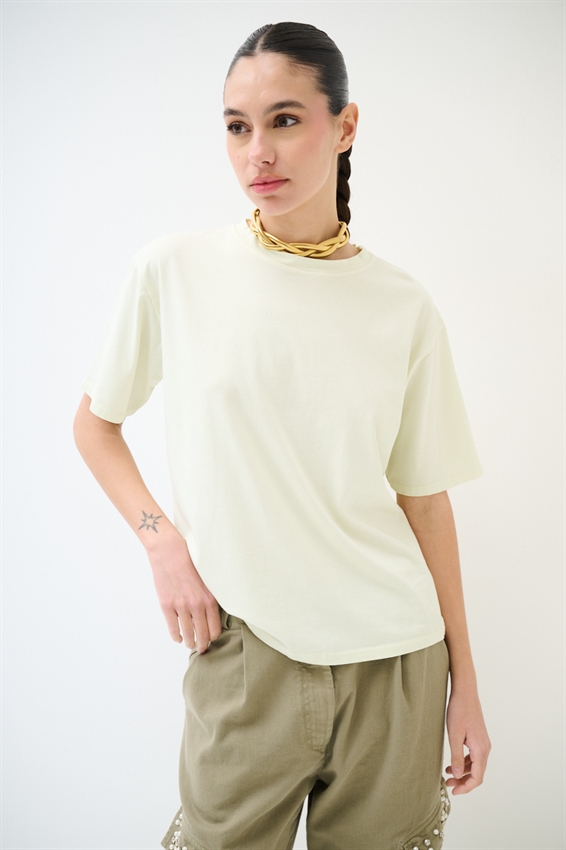 T-SHIRT BASIC TINTA UNITA GIALLO