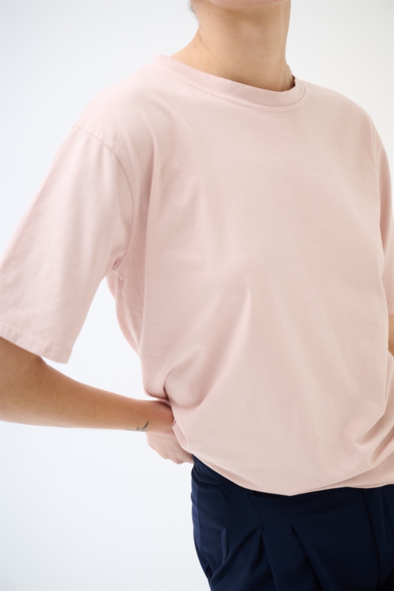 T-SHIRT BASIC TINTA UNITA ROSA