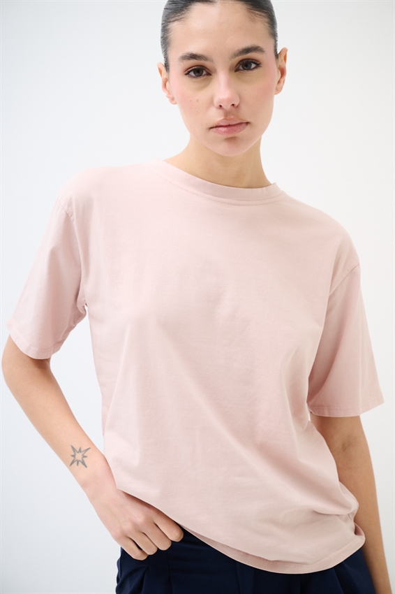 T-SHIRT BASIC TINTA UNITA ROSA