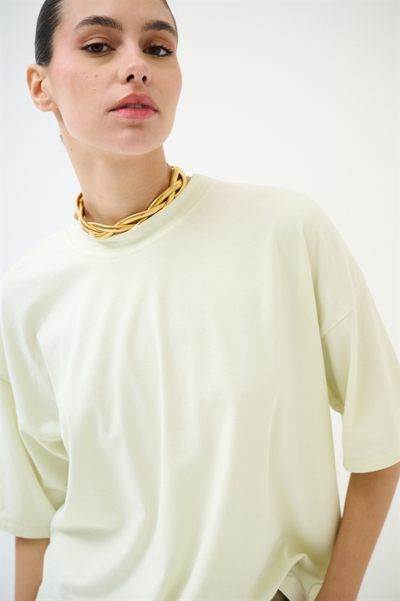 T-SHIRT OVER TINTA UNITA GIALLO