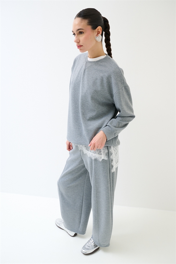 PANTALONE BALLOON MODAL GRIGIO