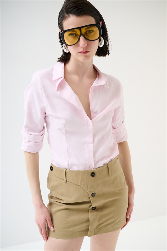 CAMICIA OXFORD SLIM ROSA