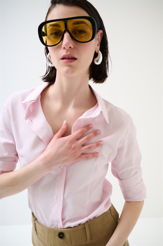 CAMICIA OXFORD SLIM ROSA