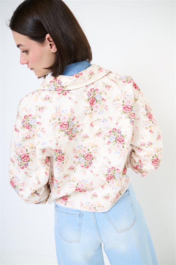 GIACCHINO IN GABARDINA CON STAMPA BURRO