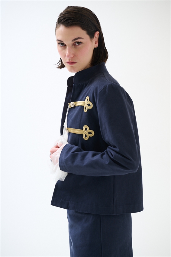 GIACCA NAPOLEONICA CON ALAMARI BLU