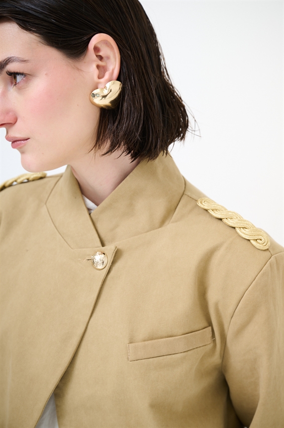 GIACCA ABB. ALTA CON ACCESSORIO SPALLA CAMMELLO