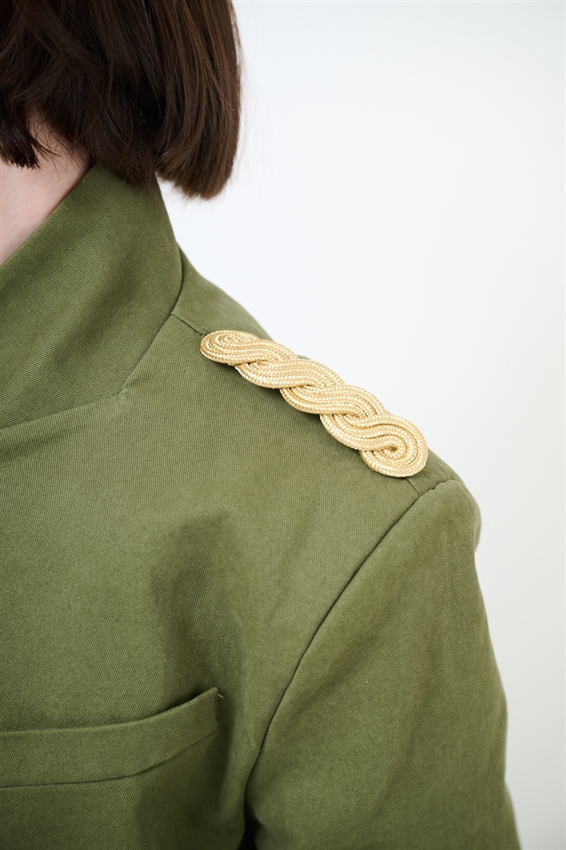 GIACCA ABB. ALTA CON ACCESSORIO SPALLA VERDE MILITARE