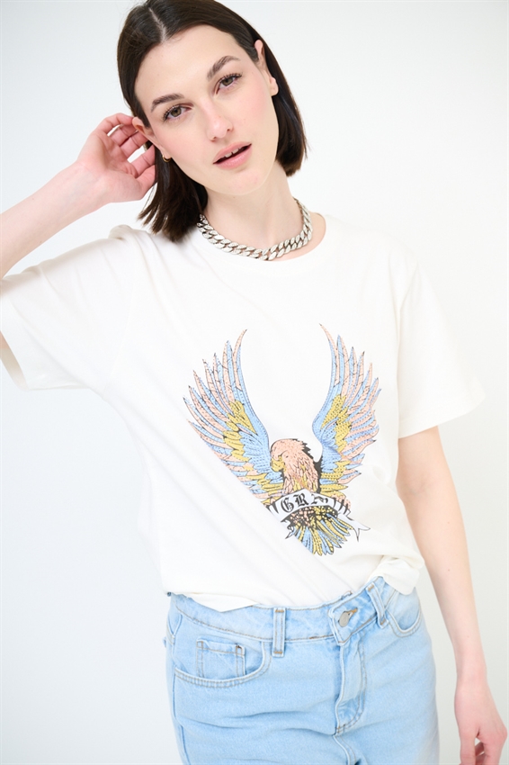 T-SHIRT BASIC AQUILA BIANCO