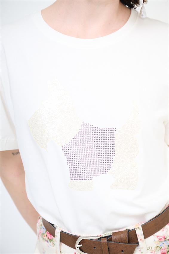 T-SHIRT SCHNAUZER BIANCO