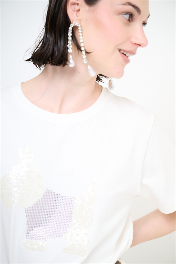 T-SHIRT SCHNAUZER BIANCO