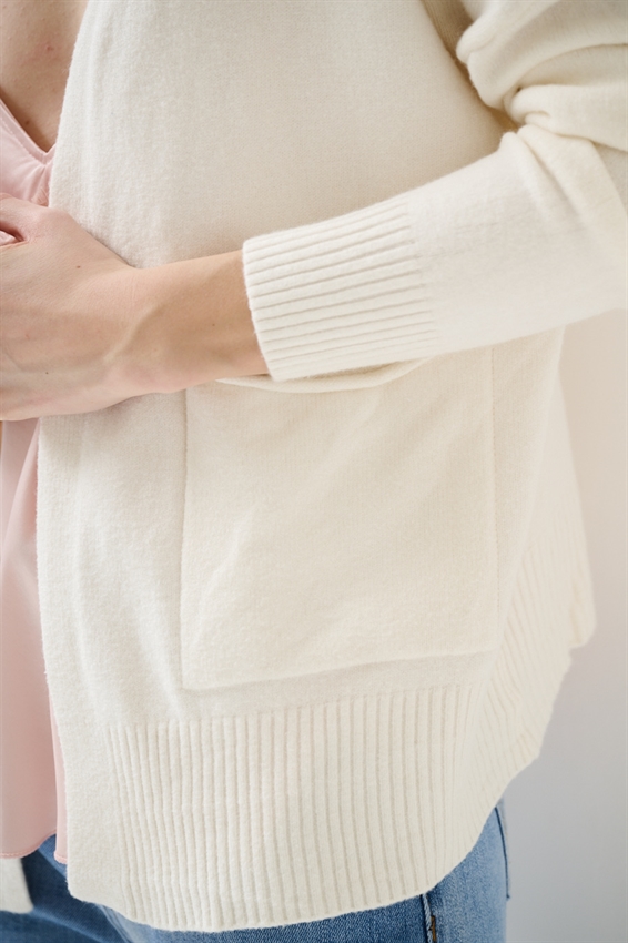 CARDIGAN APERTO CON TASCHE