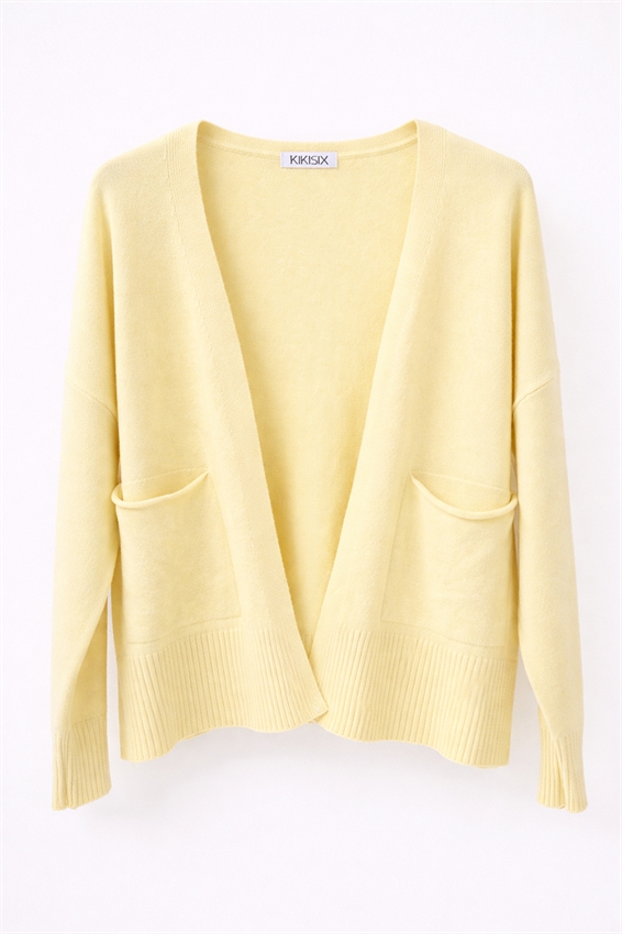 CARDIGAN APERTO CON TASCHE