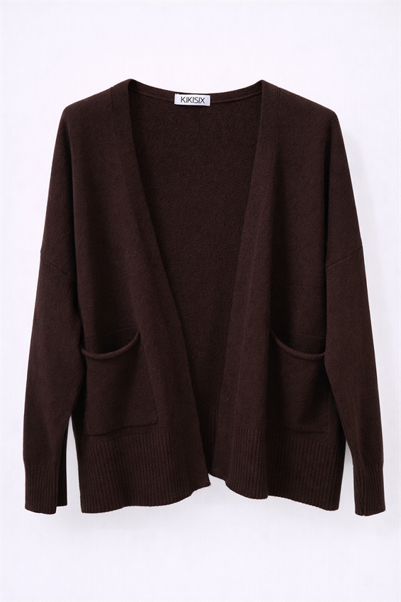 CARDIGAN APERTO CON TASCHE