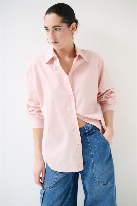 CAMICIA OVERSIZE POPELINE