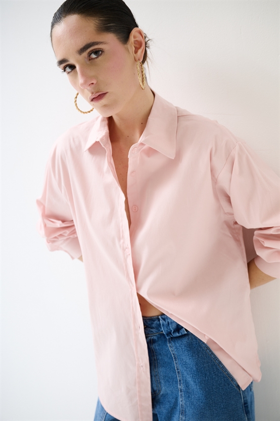 CAMICIA OVERSIZE POPELINE