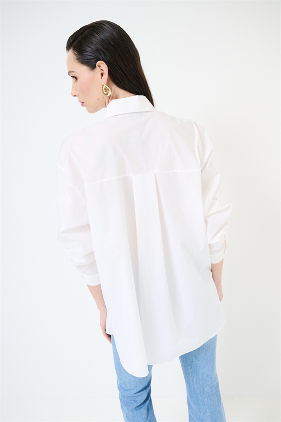 CAMICIA CON TASCHINO E RICAMO SOGNAMI SUL DAV.