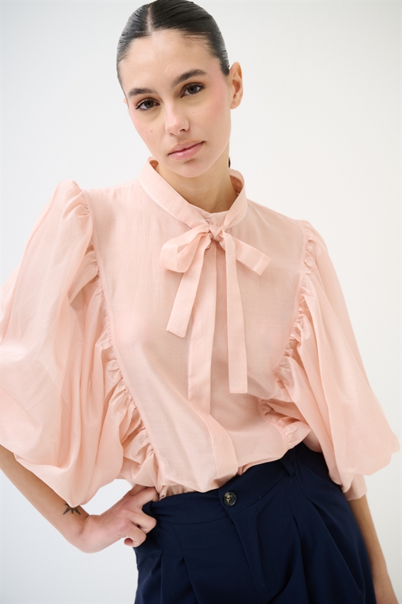 CAMICIA COLLO COREANA MANICA PIPISTRELLO LYOCELL