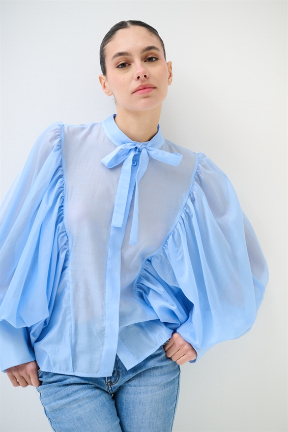 CAMICIA COLLO COREANA MANICA PIPISTRELLO LYOCELL