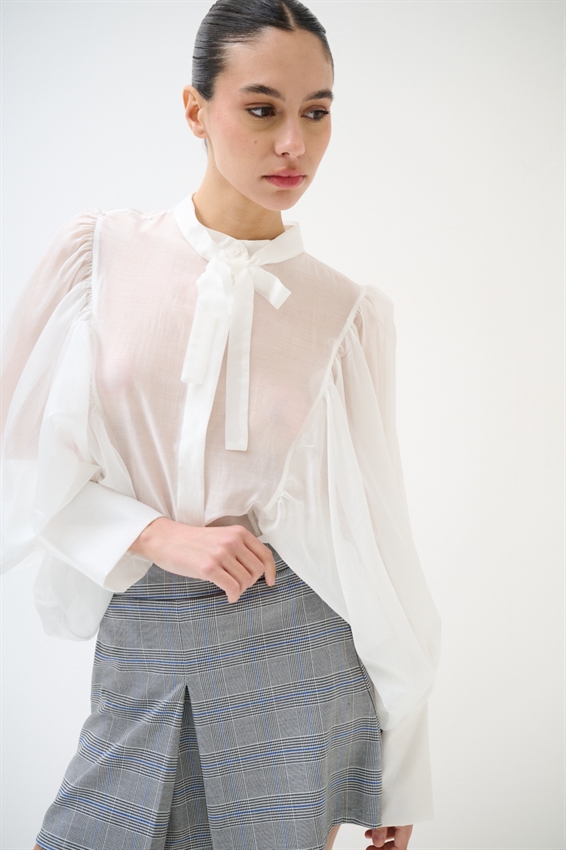 CAMICIA COLLO COREANA MANICA PIPISTRELLO LYOCELL