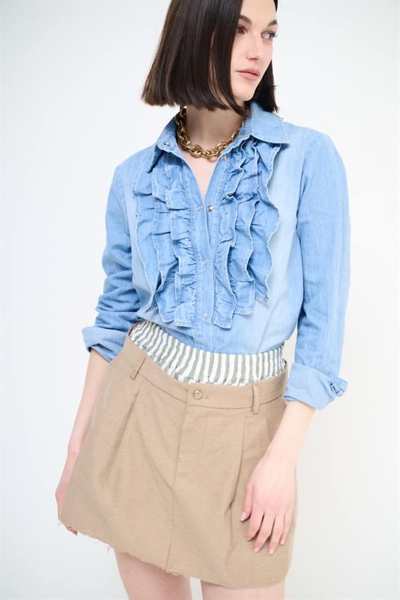 CAMICIA JEANS CON GALE