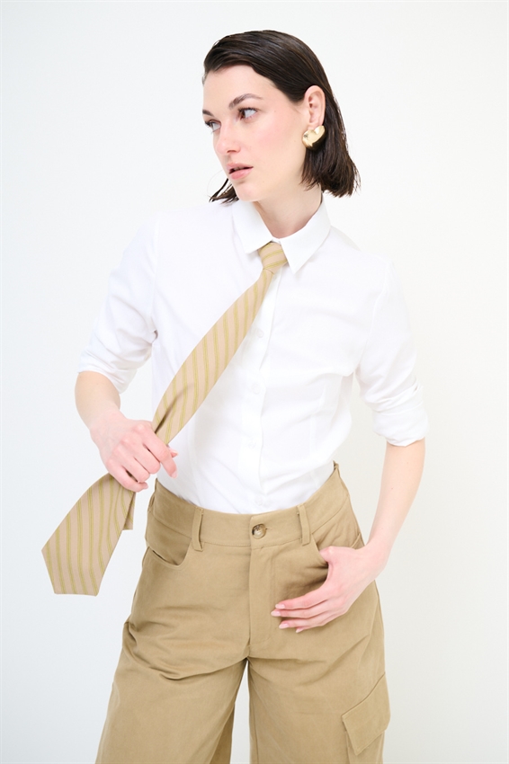 CAMICIA OXFORD SLIM CON CRAVATTA