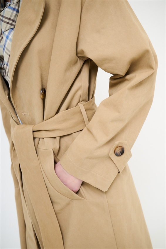 TRENCH OVER DOPPIOPETTO + SPILLA