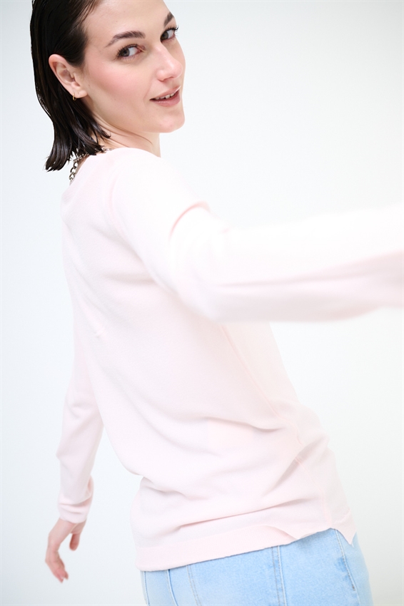 CARDIGAN MANICA LUNGA CON SCOLLO A V