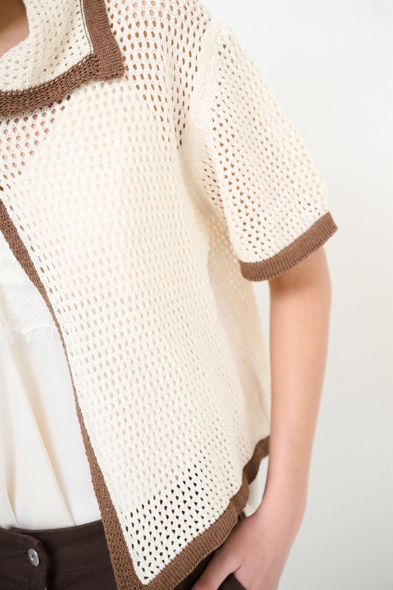 CARDIGAN MEZZA MANICA TRAFORATO