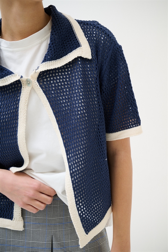 CARDIGAN MEZZA MANICA TRAFORATO