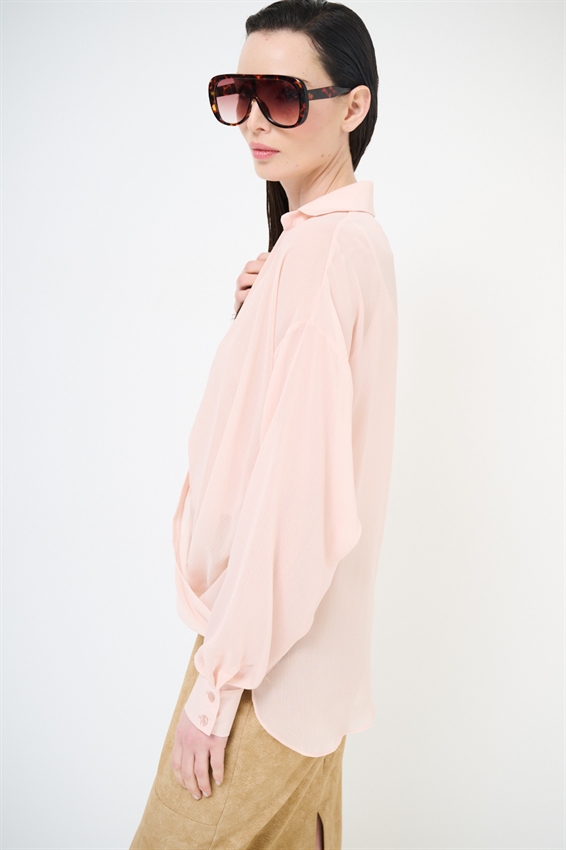 BLUSA CON INCROCIO DAV. E CON CANOTTA