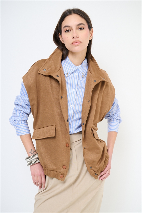 BOMBER SENZA MANICHE DAINETTO