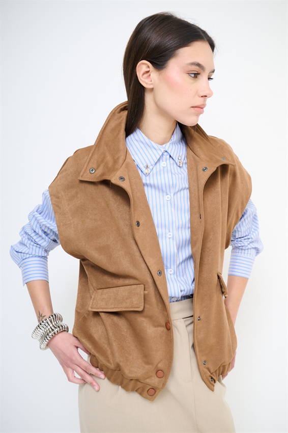 BOMBER SENZA MANICHE DAINETTO