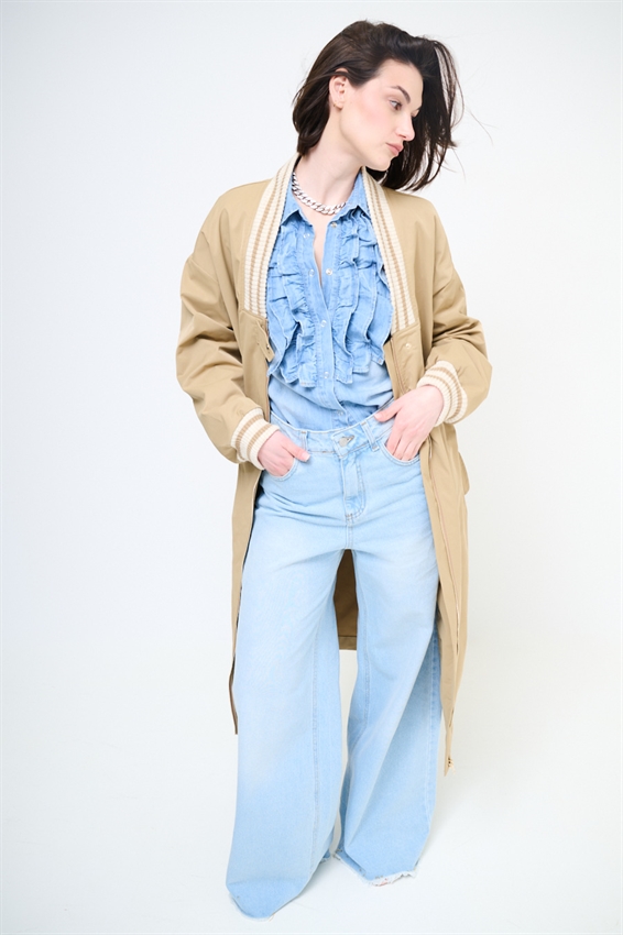 BOMBER LUNGO CON COSTINA