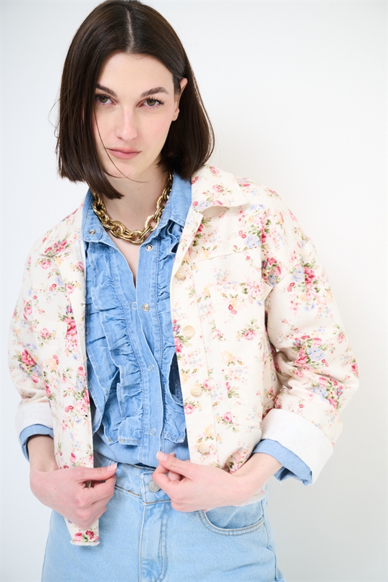 GIACCHINO IN GABARDINA CON STAMPA