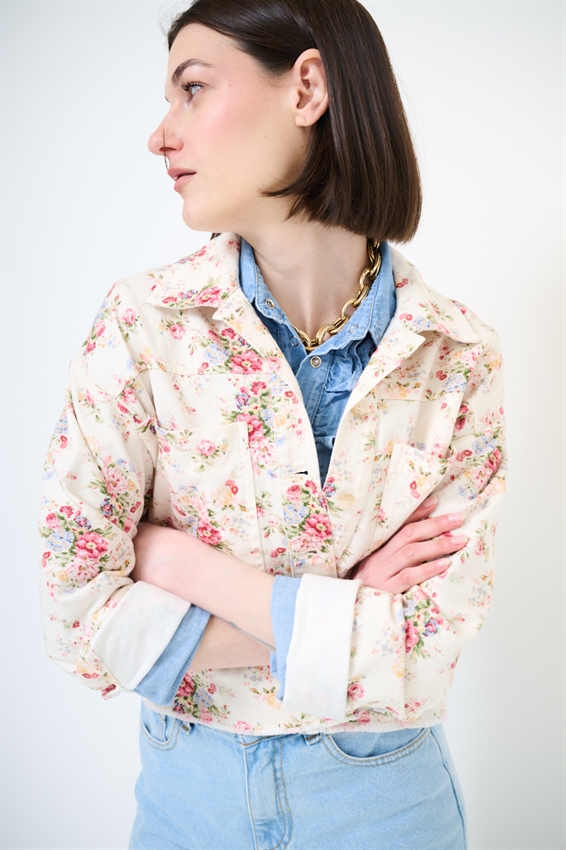 GIACCHINO IN GABARDINA CON STAMPA