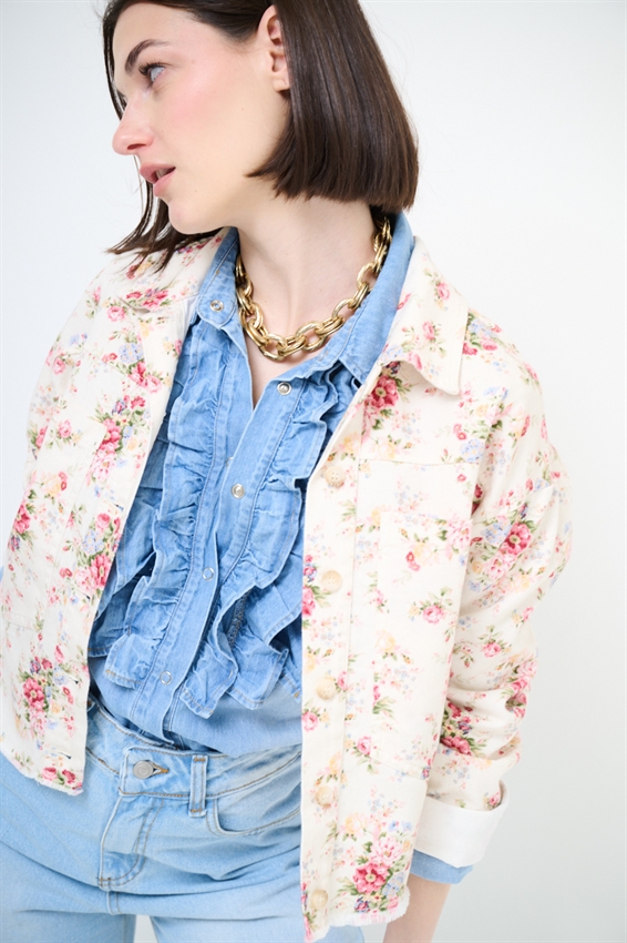 GIACCHINO IN GABARDINA CON STAMPA