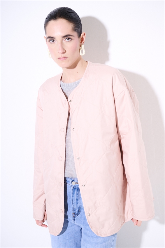 GIACCA TRAPUNTATA CON BOTT. AUTOMATICI