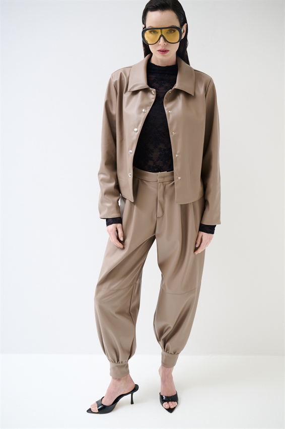 GIACCA/CAMICIA ECOPELLE CON AUTOMATICI