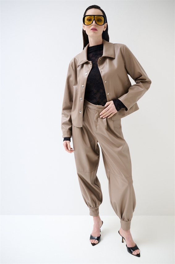 GIACCA/CAMICIA ECOPELLE CON AUTOMATICI