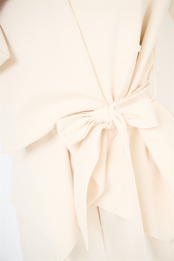 GIACCA KIMONO CON CINTURA IN PUNTO MILANO