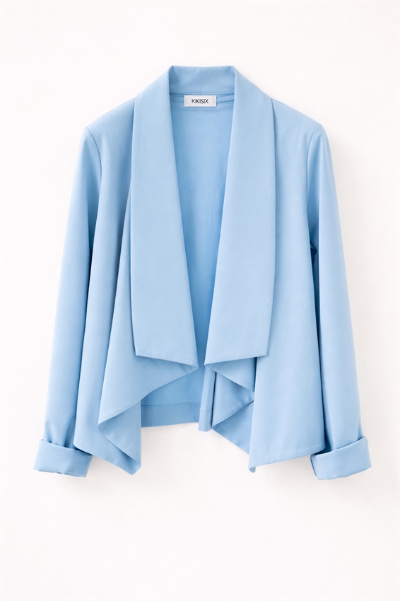 GIACCA KIMONO CON CINTURA IN PUNTO MILANO