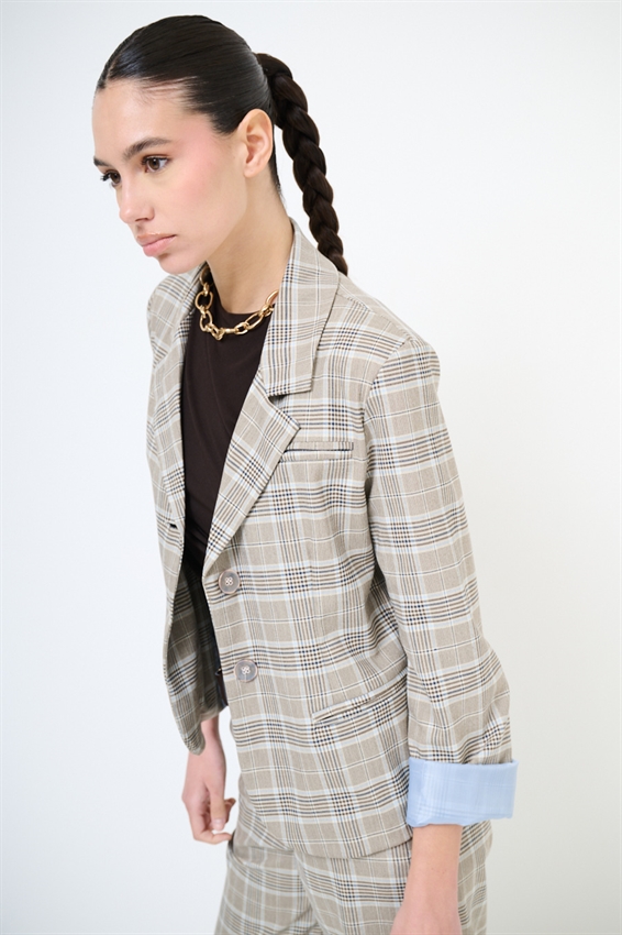 GIACCA SCATOLINA A QUADRI