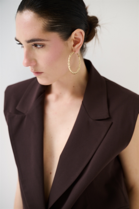 GILET CROP CON SPALLINE