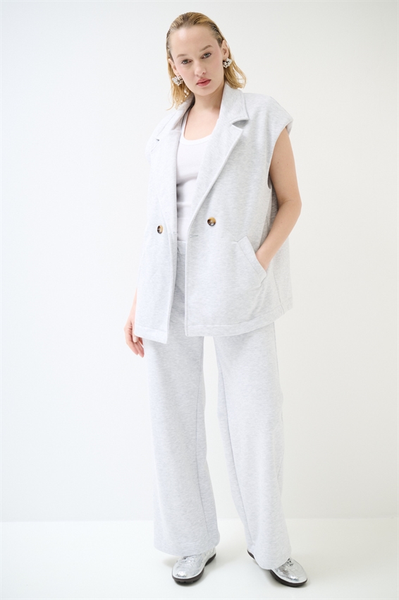 GILET IN FELPA CON STAMPA NUMERO