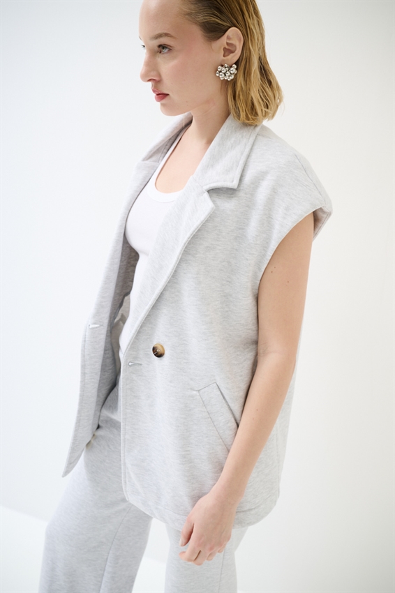 GILET IN FELPA CON STAMPA NUMERO